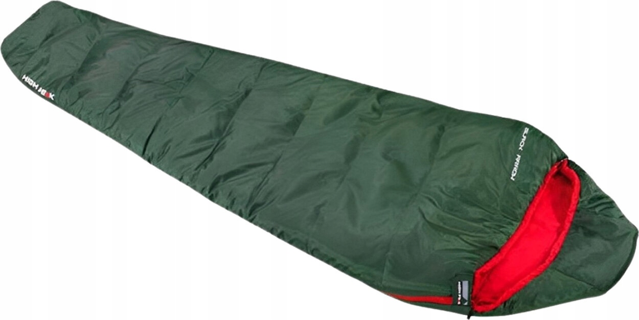 Turistický Spací Pytel Mumie High Peak Black Arrow Eco 220X80X50 CM Zeleno-český