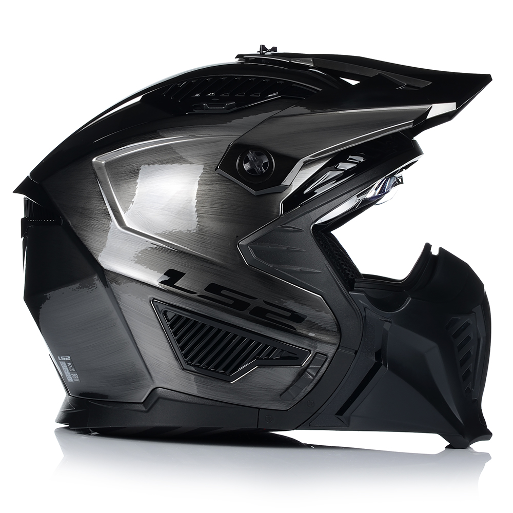 KASK MOTOCYKLOWY 4w1 LS2 OF606 JEANS ODPINANA SZCZĘKA + DASZEK + 2x SZYBA Obwód głowy 61-62 cm