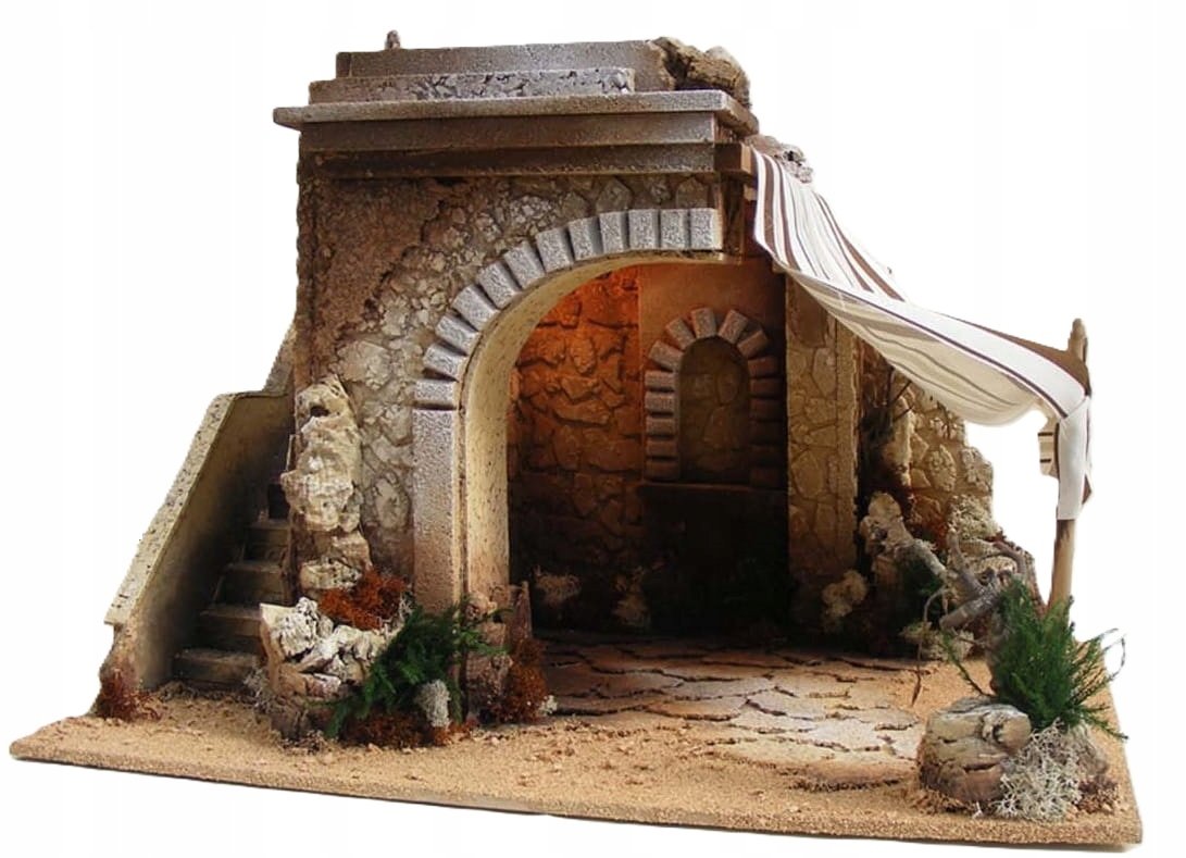 Vianočný Betlehem Stajňa 50x40x33CM Pre Figúrky 15-20CM