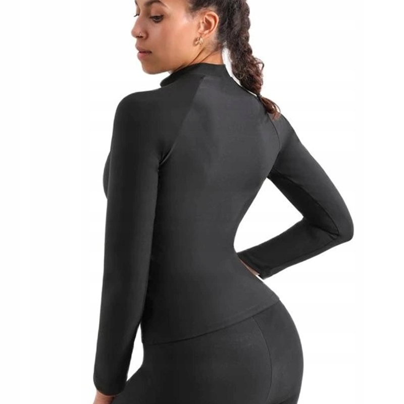 BLUZA ODCHUDZAJĄCA TERMICZNA DŁUGI RĘKAW L/XL Zapięcie zamek