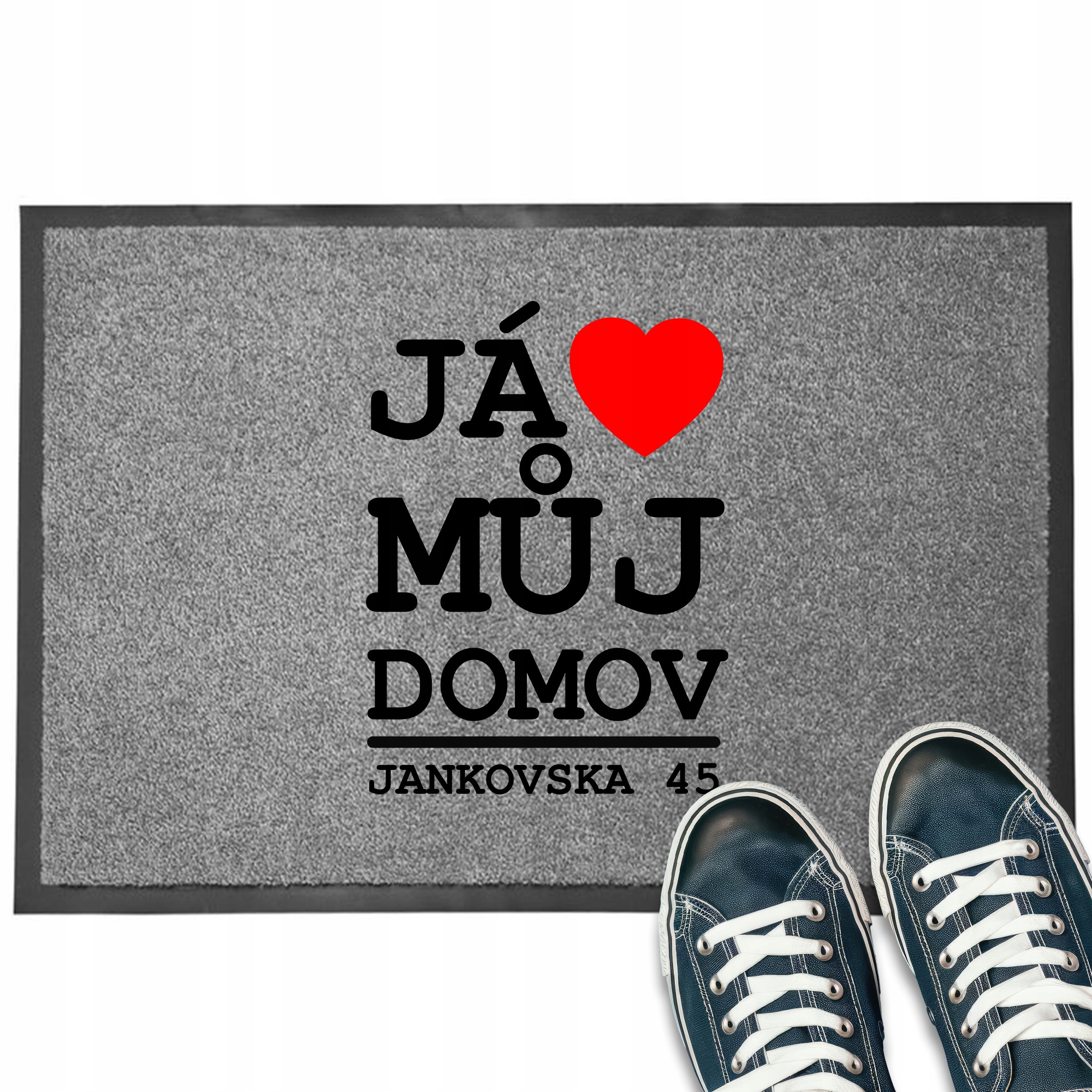 Wycieraczka Wejściowa 40X60 Monochrom Personalizowana Twój Adres MIX Wz