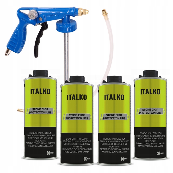 ZESTAW ŚRODEK DO KONSERWACJI UBS 4x 1L PISTOLET