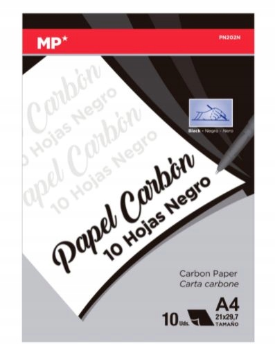 KALKA TECHNICZNA MP A4 10 ARKUSZY CZARNA KAL07 EAN (GTIN) 8435250930487