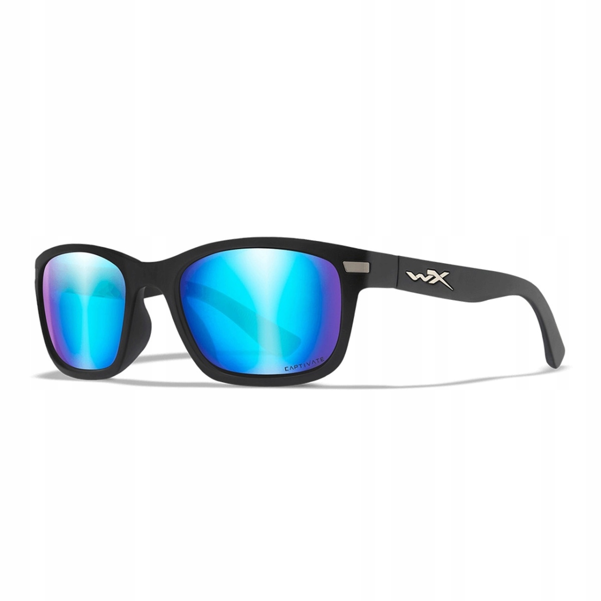 Wiley WX Helix Blue Mirror Matte Black Frame