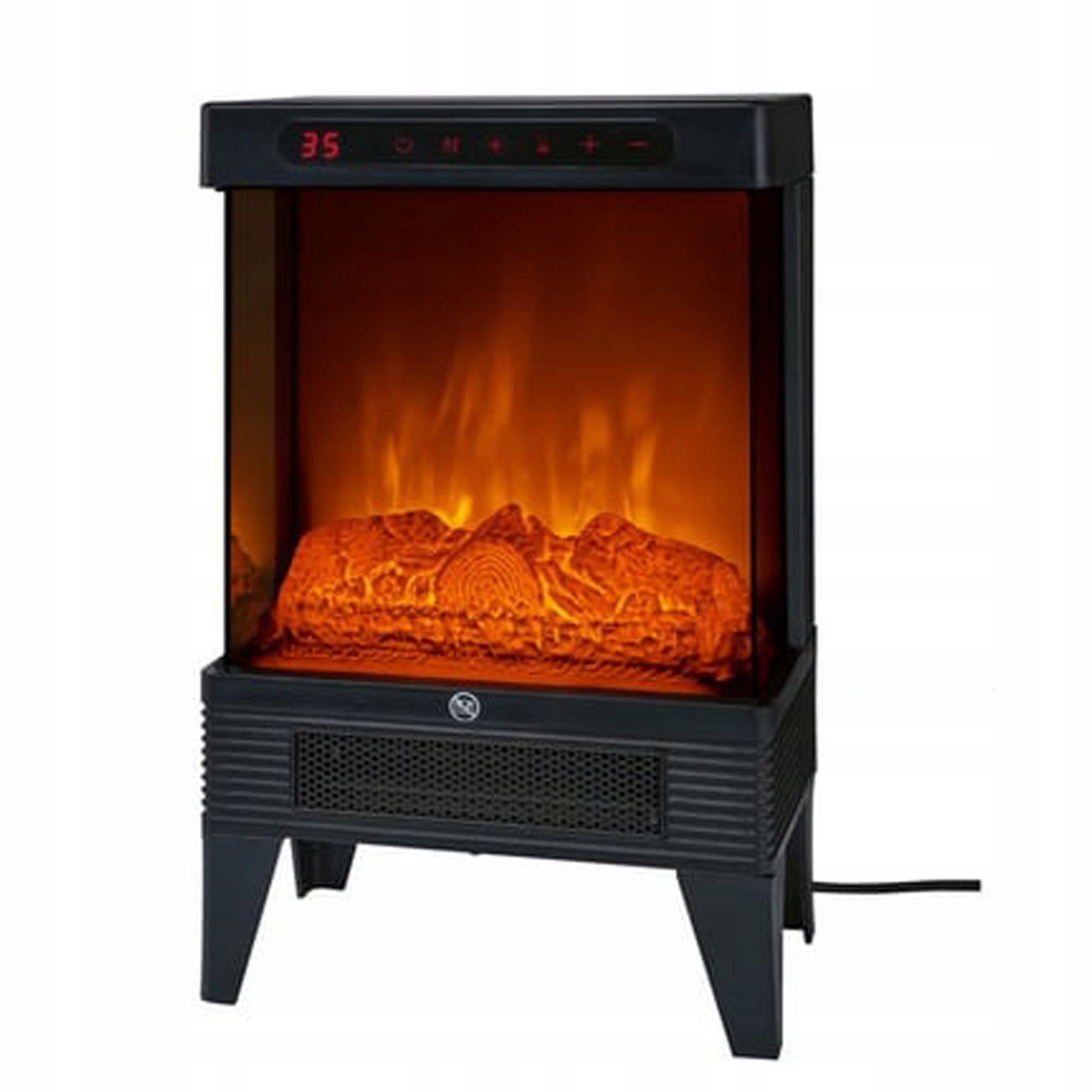 Elektrický topný krb s funkcí topení SilverCrest černý 1500 W