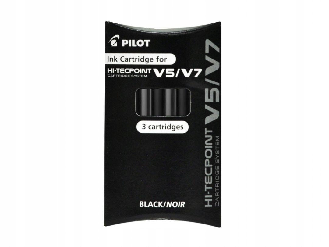 

Naboje wkłady do Pilot V5 Cartridge czarny 3SZT