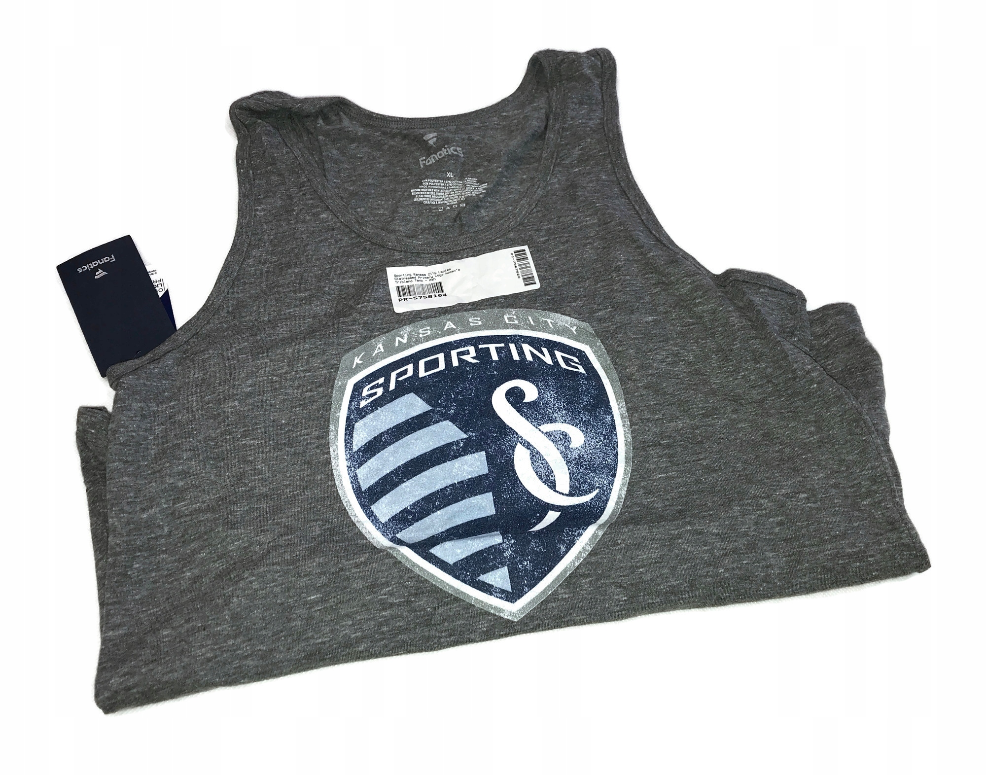 Koszulka na ramiączka MLS Kansas City Sporting XL Kolor szary