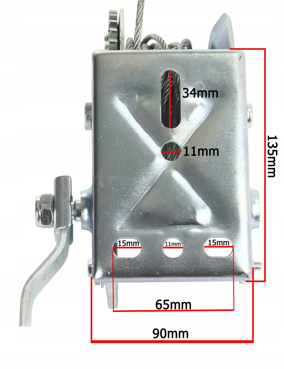 WCIĄGARKA WYCIĄGARKA KORBOWA LINOWA RĘCZNA 454kg Producent inny
