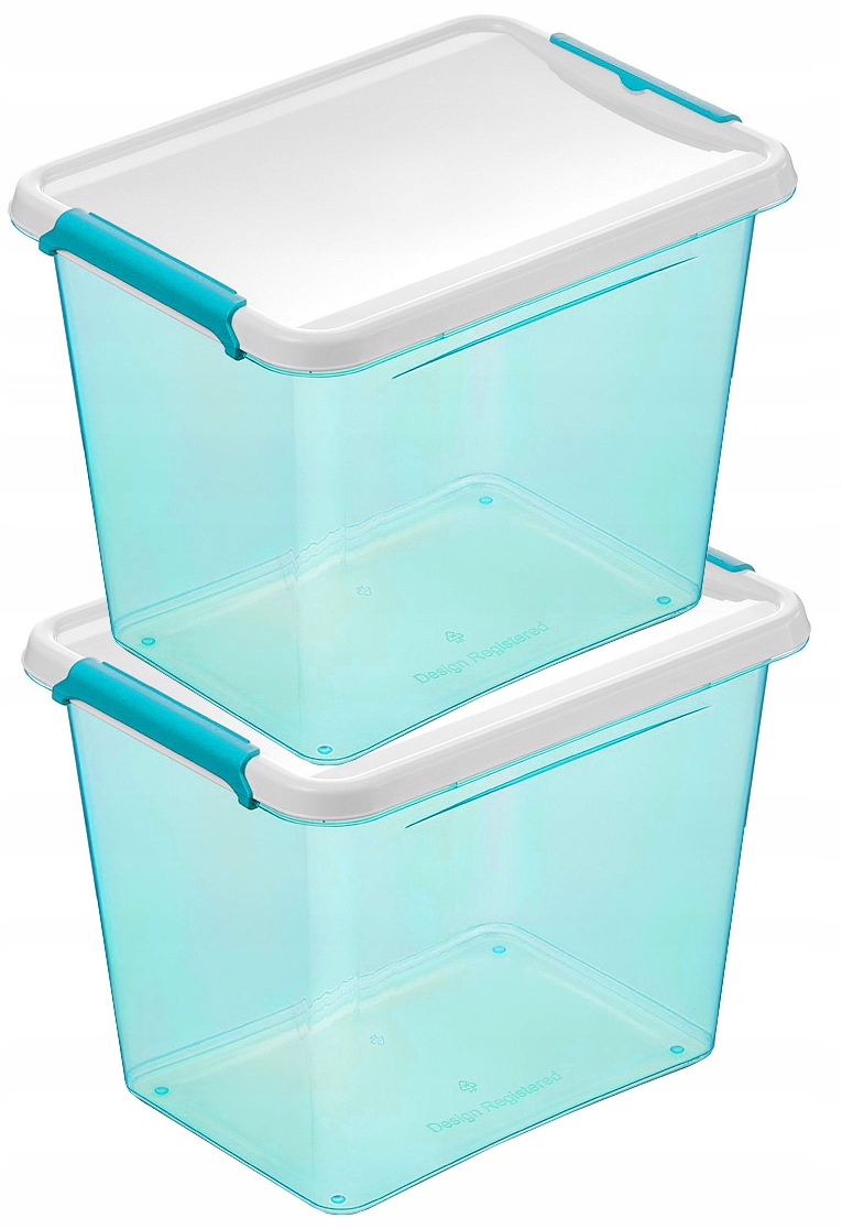 

2 x Pojemnik Na Żywność Z Pokrywką Pudełko 2,5 l