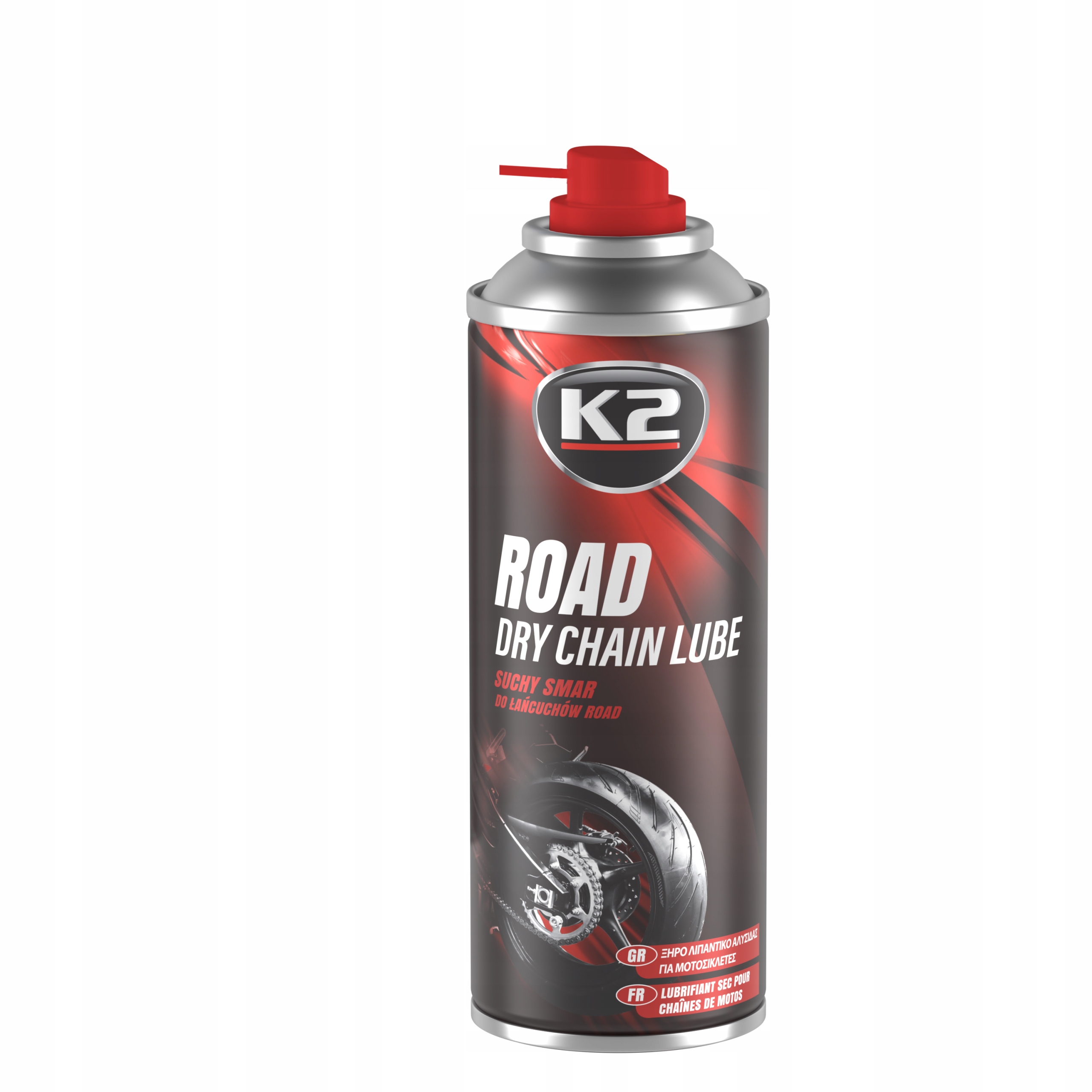 K2 W143 Suchy Smar Do Łańcuchów Motocyklowych 400ML