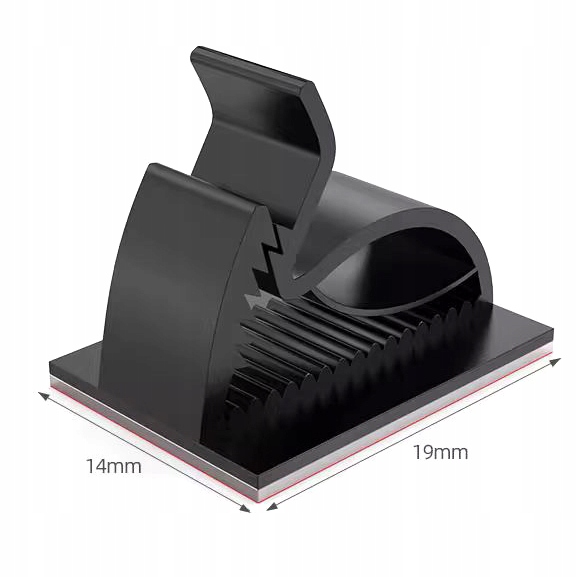 UCHWYT KLIPS ORGANIZER do KABLI 6MM ZESTAW 10 SZT. Kod producenta CABLE-CLIP-V2-6MM-10PCS