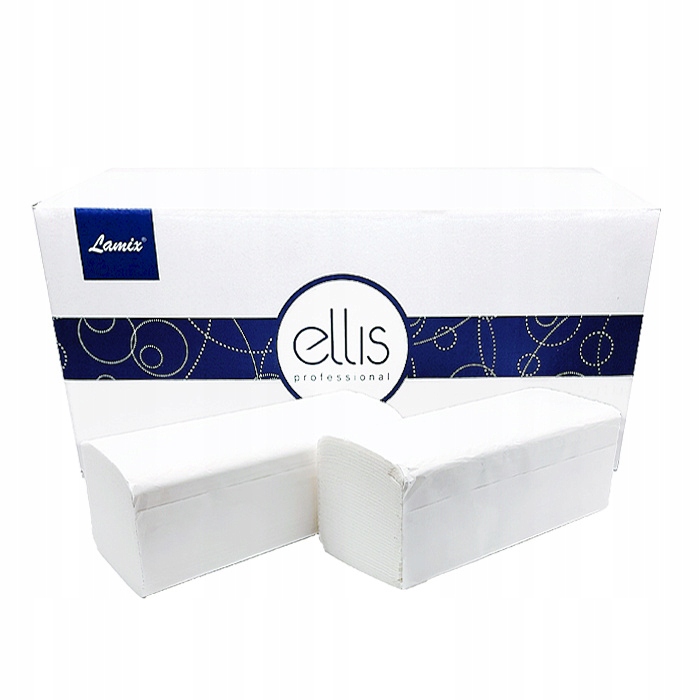 Levně Lamix Ellis skládací ručník II vrstvy bílý 3000ks