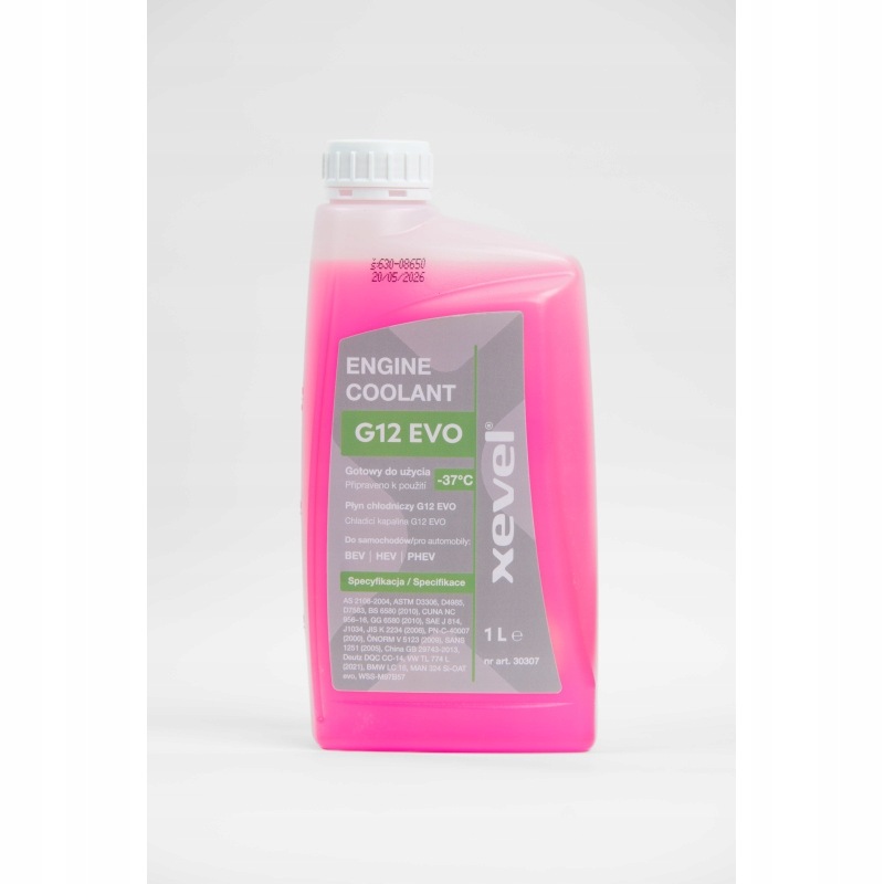 Płyn chłodniczy Xevel Coolant G12 Evo 1L
