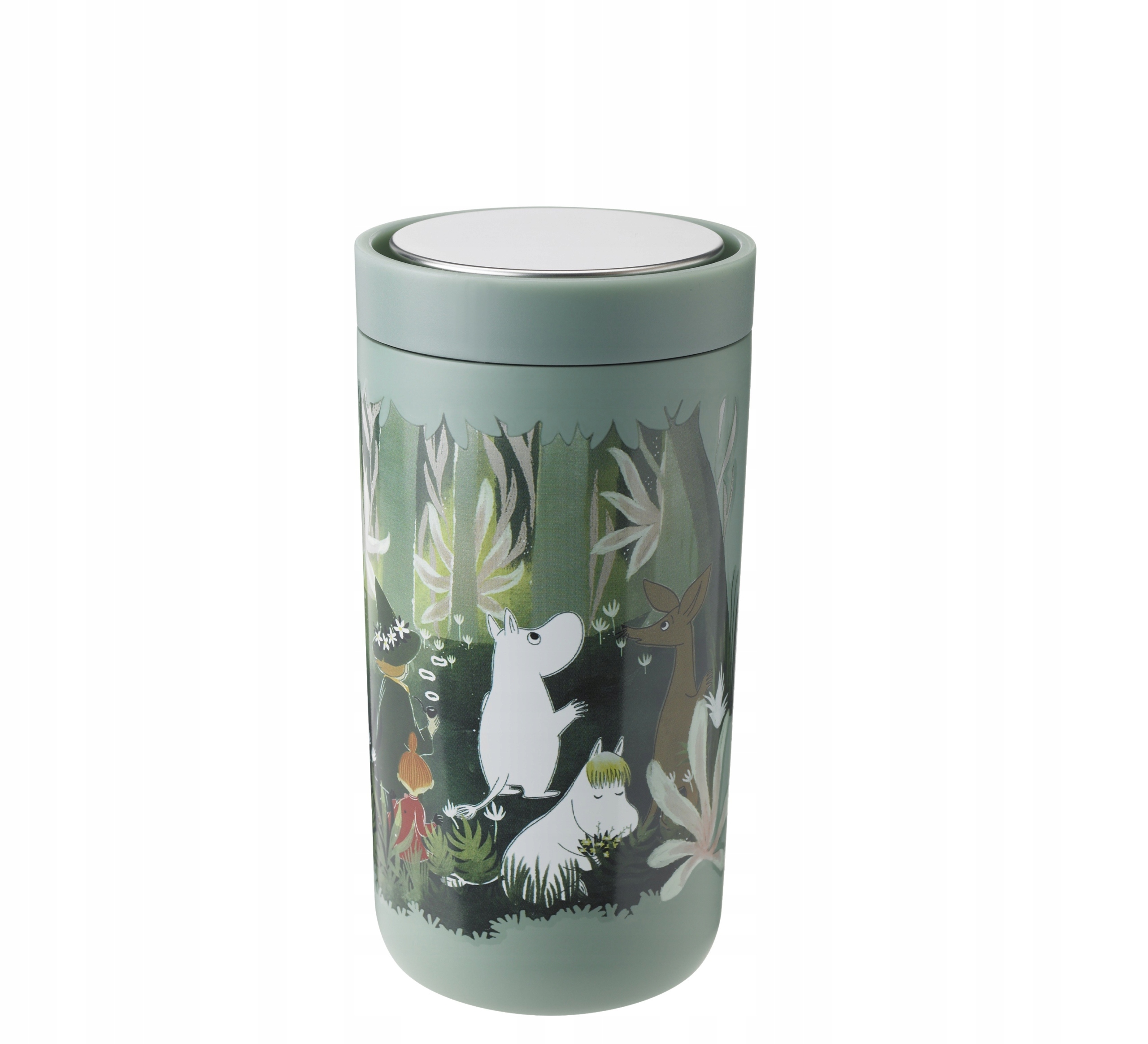 Termohrnek To- Go Mumínci, zelený, 200 ml, Stelton