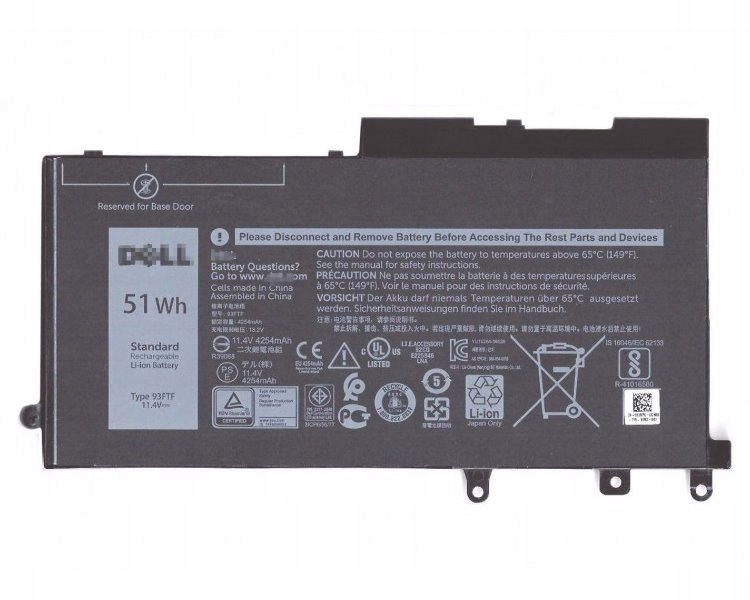 Dell batéria 3-článková/ 51 Wh/ pre Latitude 5280/ 5290/ 5480/ 5490/ 5495