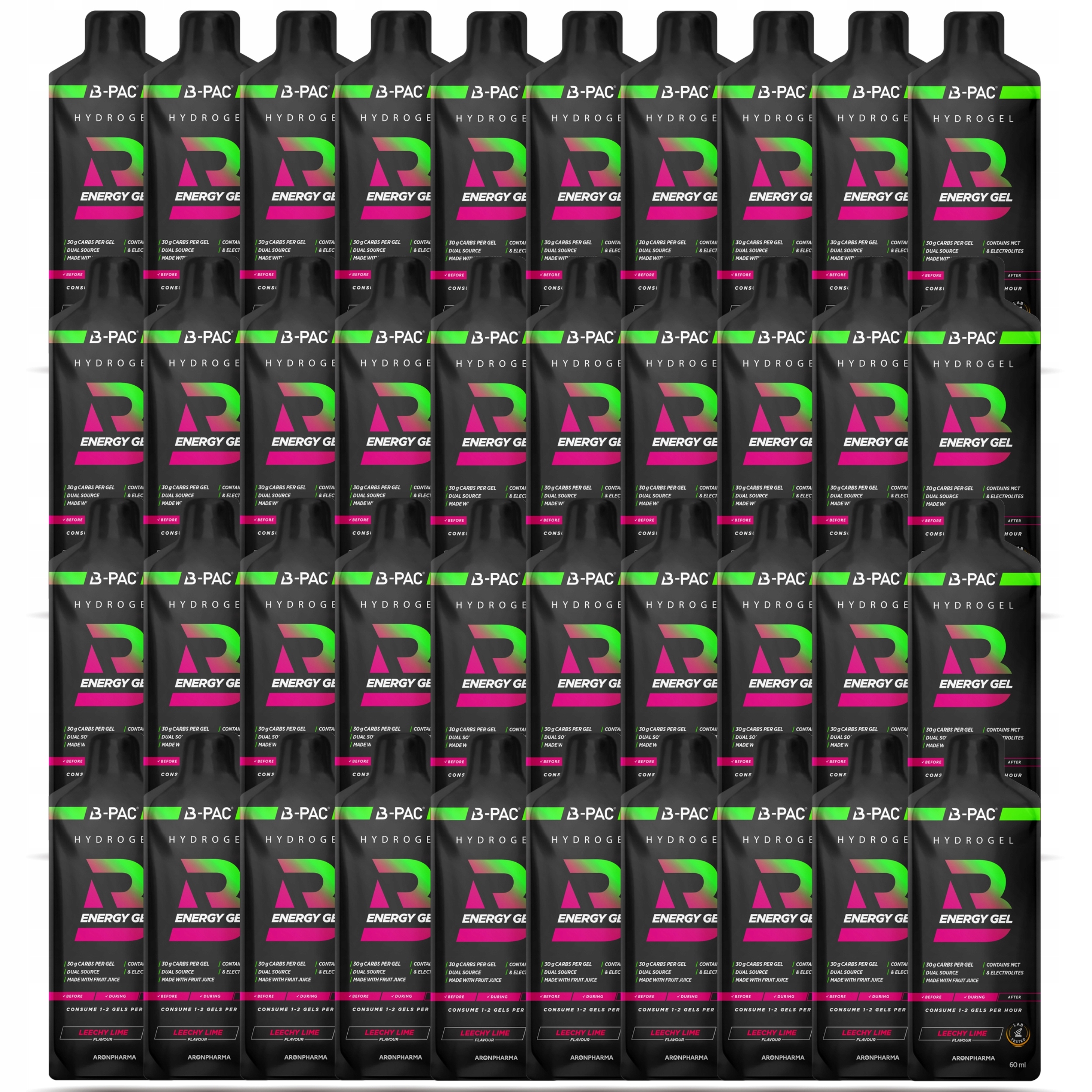 Energetický Gel Pro Regeneraci Síly Vytrvalost Působí Okamžitě 40x