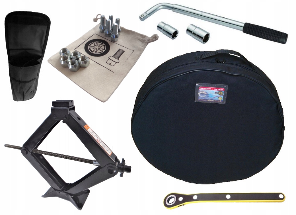 ZESTAW: LEWAREK 1T + ETUI, KLUCZ, POKROWIEC, ŚRUBY