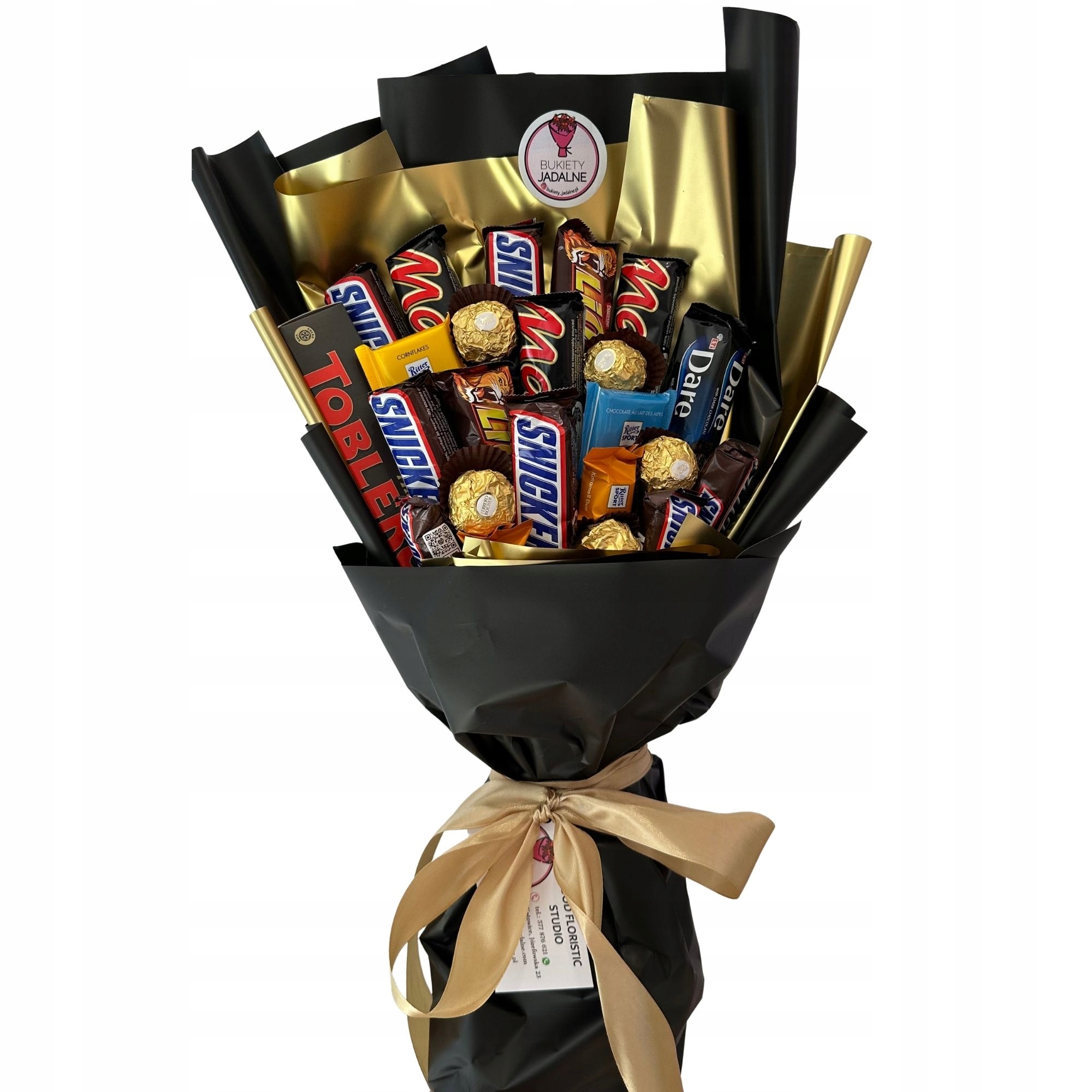 Levně Dárková Sada Sladkosti Tyčinky Černozlaté Narozeniny Pro Kluka 18