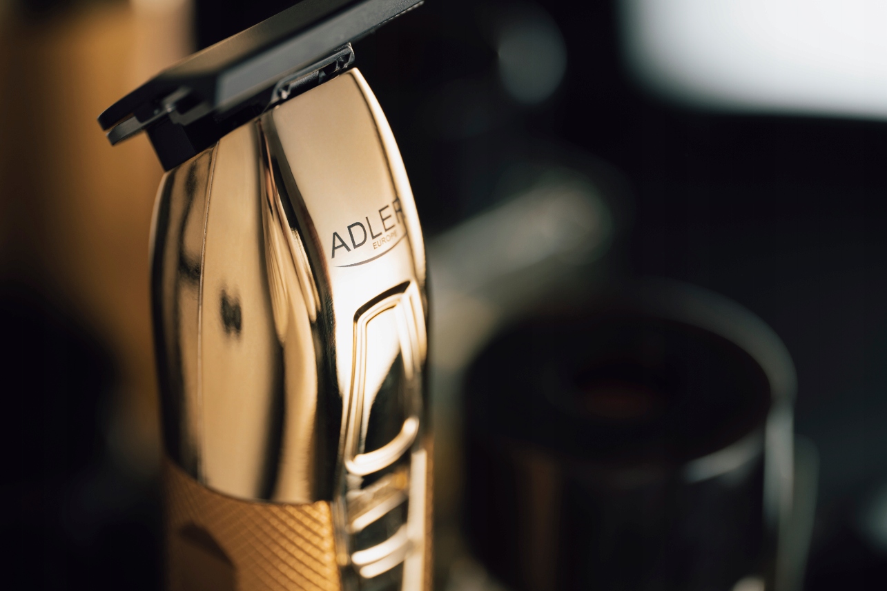 Trymer Adler AD 2836G Gold - Ceramiczne Ostrze, 4 Nakładki, USB