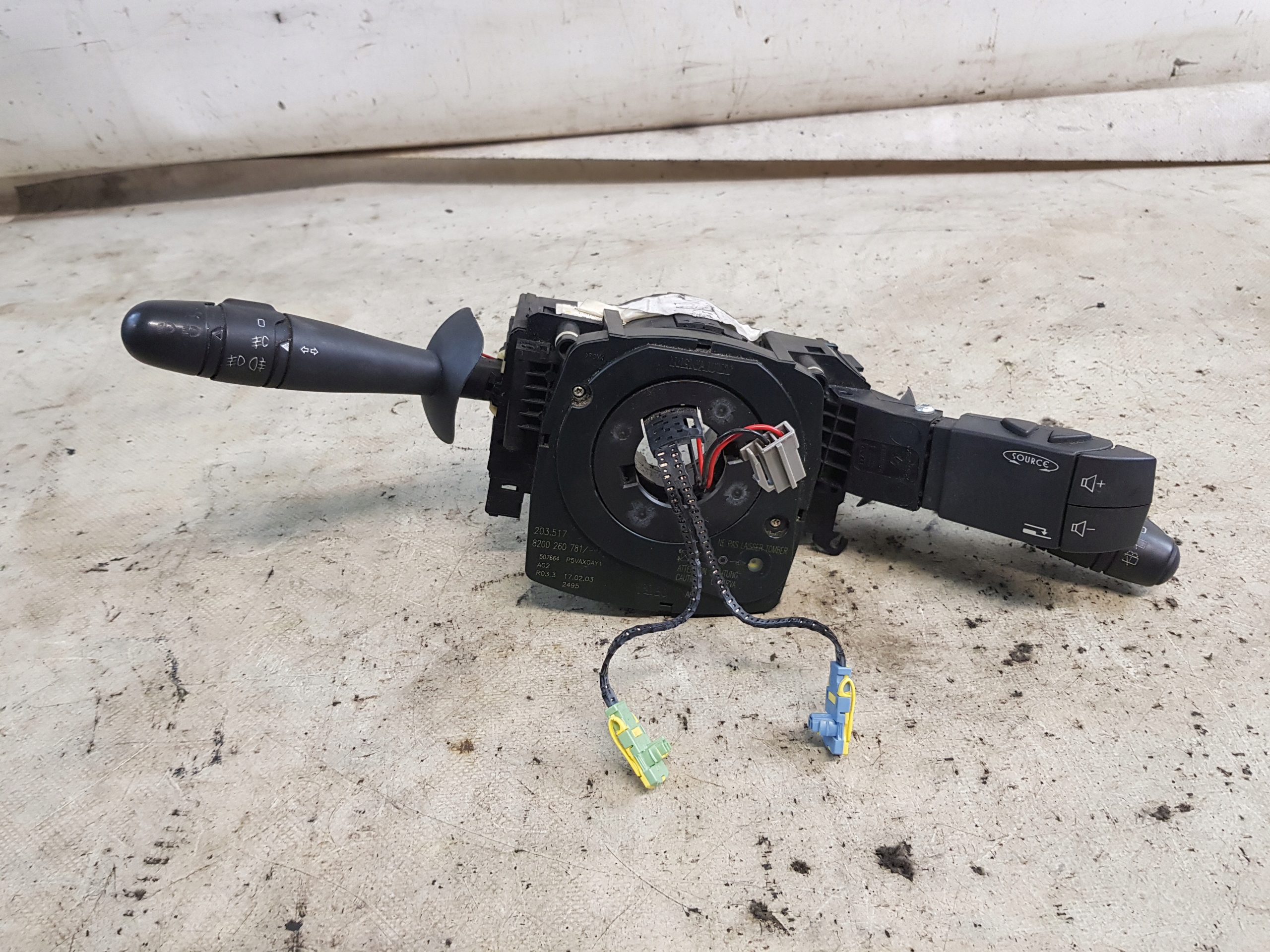 DEVIO LUCI DEVIO DEVIO LUCI TERGICRISTALLO TERGI luci RENAULT LAGUNA II ANELLO airbag VOLANTE