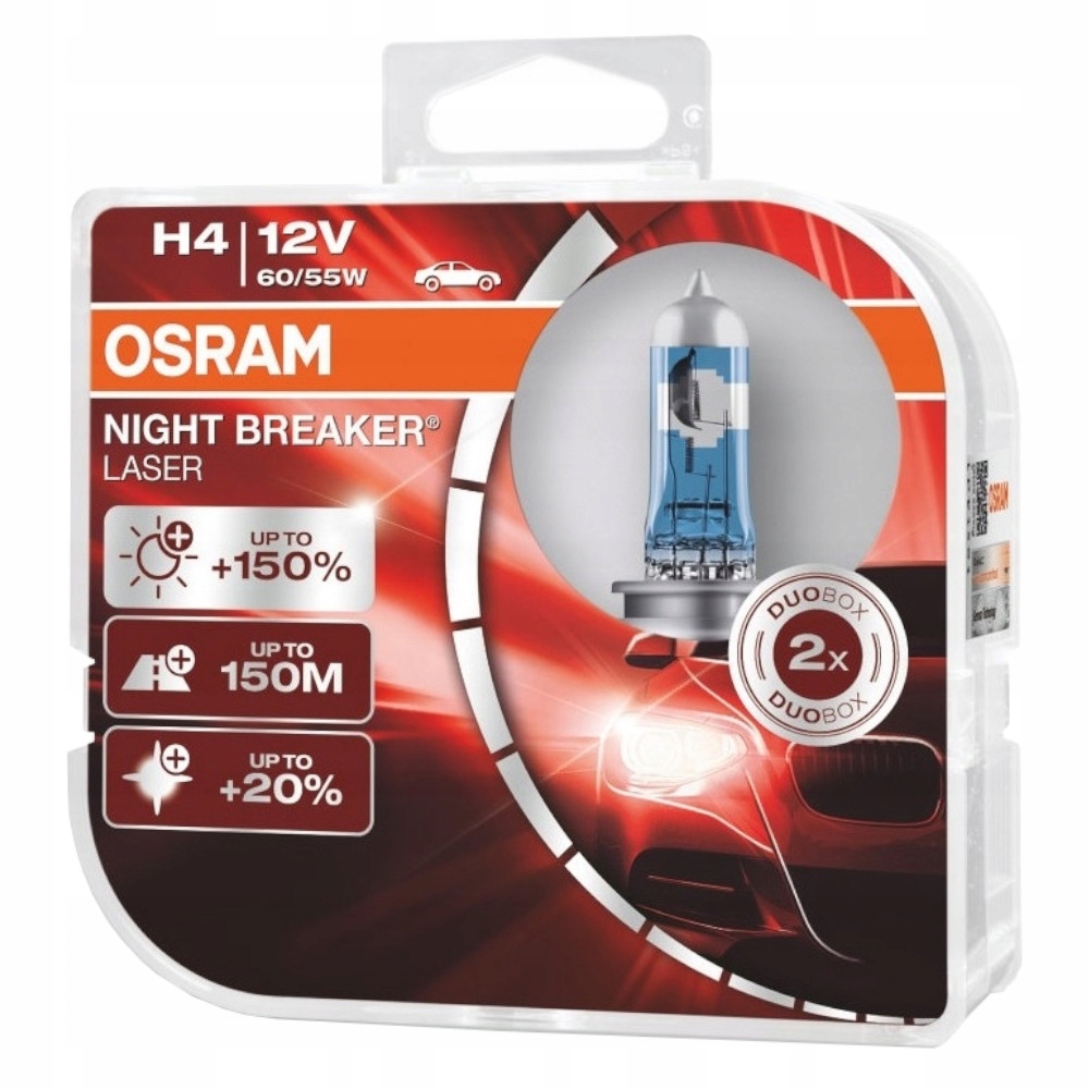

H4 Osram Night Breaker Laser +150 Żarówka