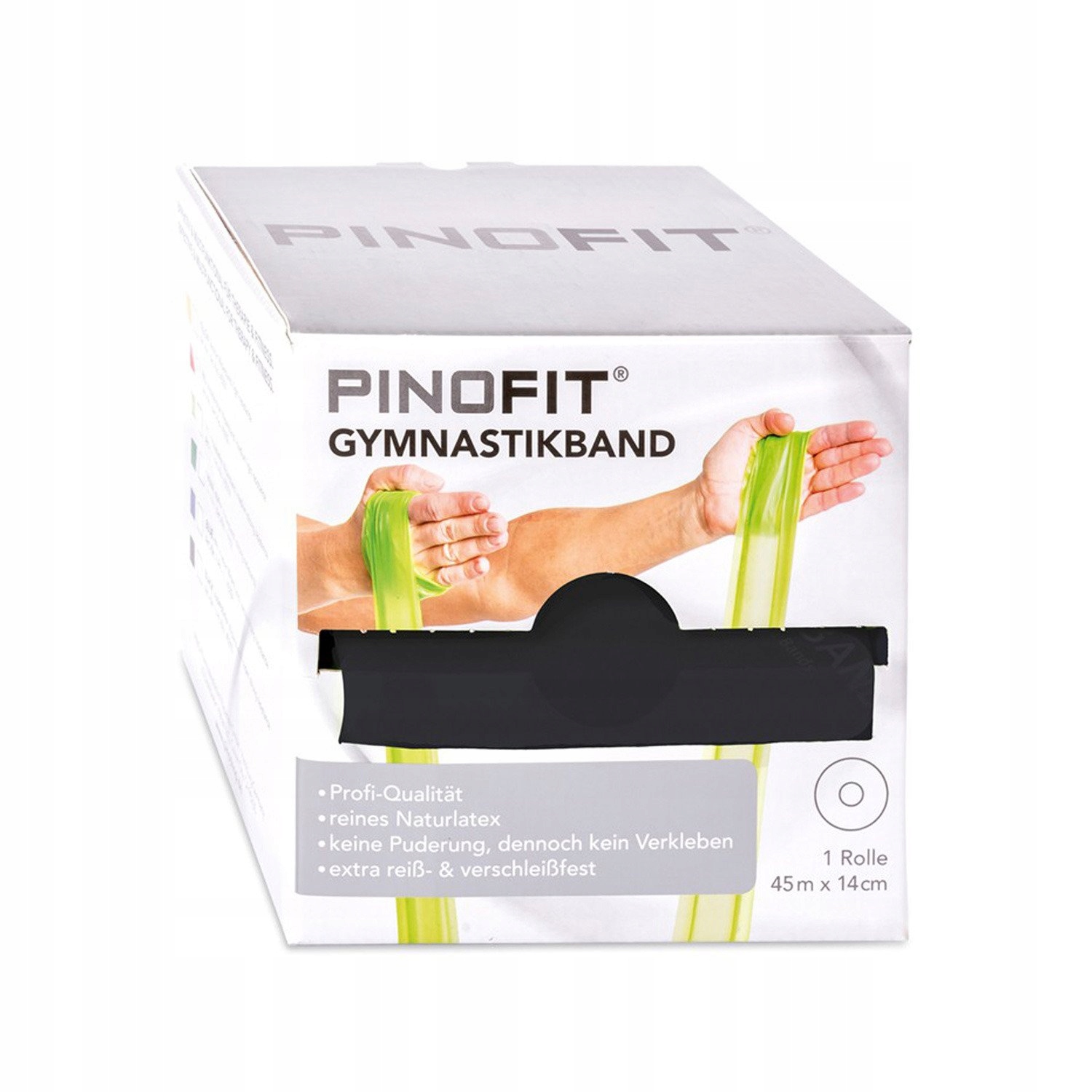 Guma na cvičení PinoFit Gymnastikand Černá 45 m x 14 cm