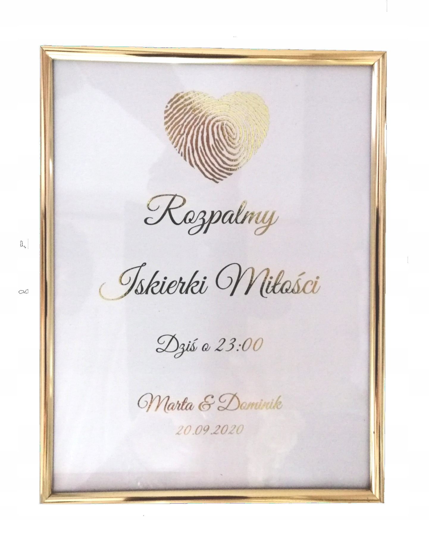 

Iskierki miłości ramka