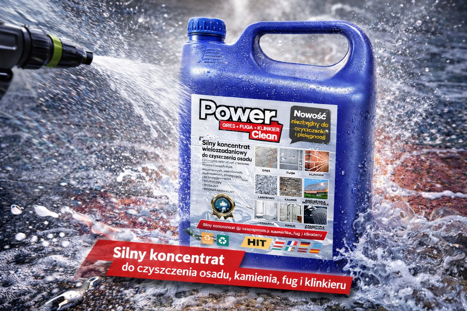 Power Gres Fuga Klinker Clean 5L – Koncentrát pro Důkladné Čištění!