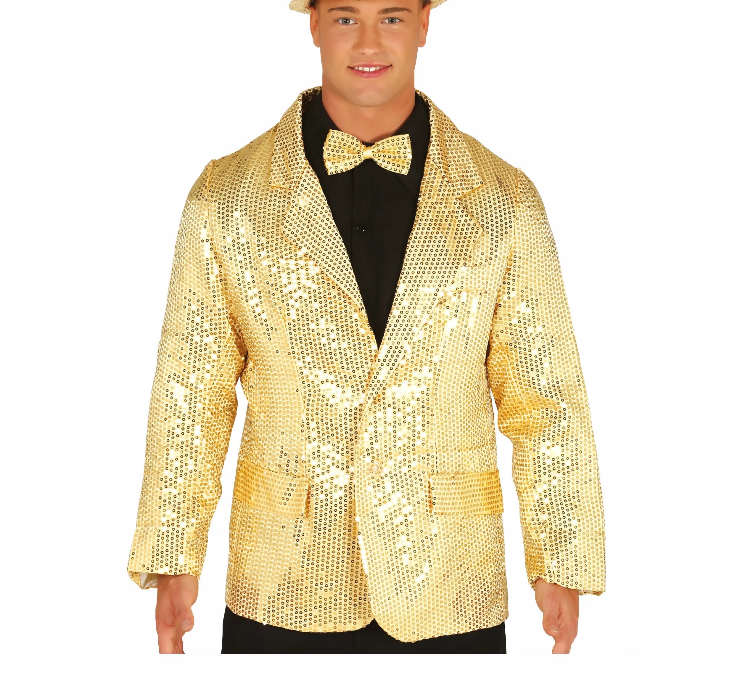 Kostým pro dospělé Sako zlaté flitry M