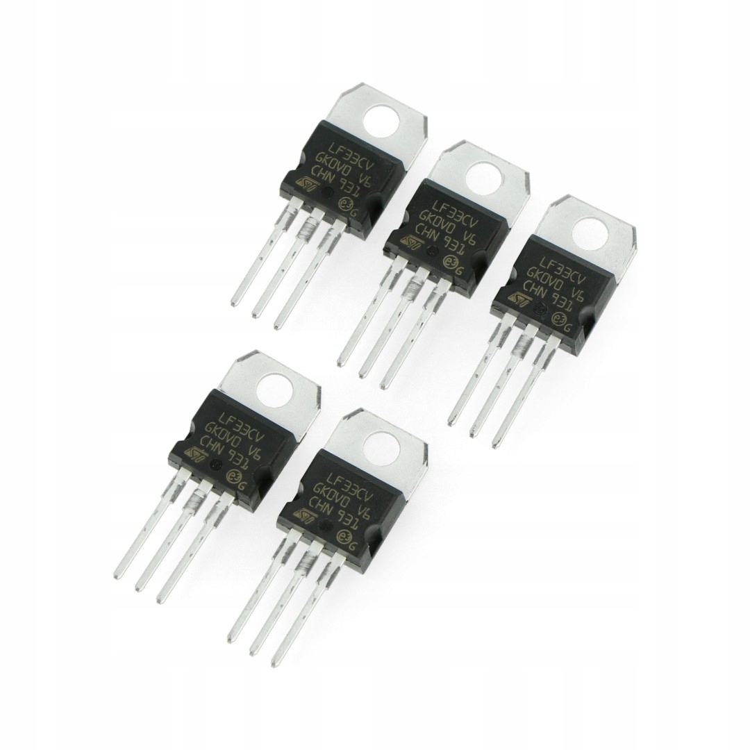 

Stabilizator Ldo 3,3V LF33CV Tht TO220 5szt.