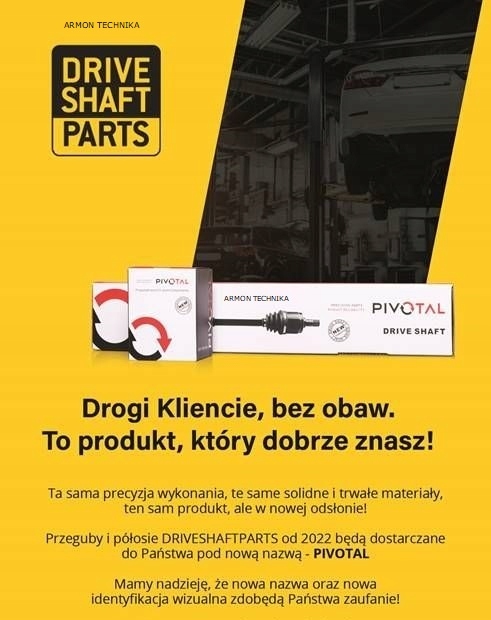 PRZEGUB WAŁU VW Transporter T5 Multivan 4x4 Nowy Numer katalogowy części AR250305