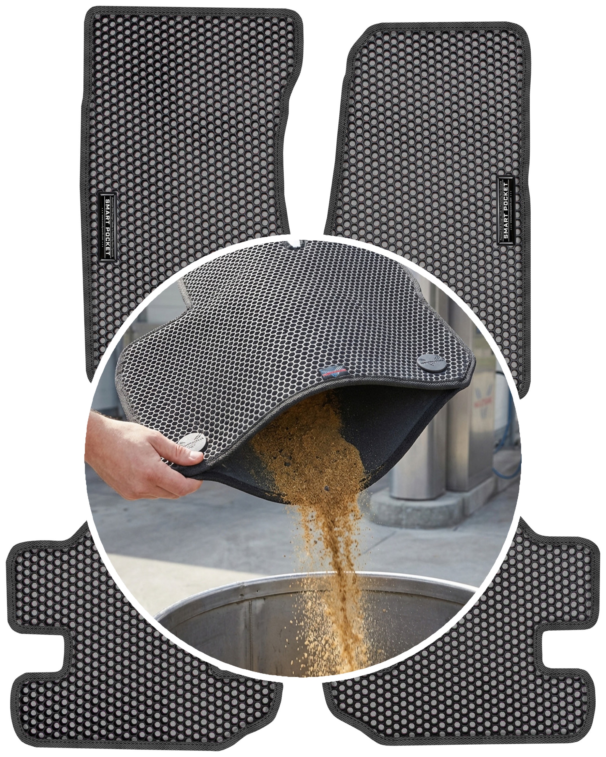 Jeep Wrangler II 2D 2007-2011 Koberce Eva Smart Pocket