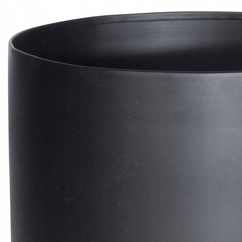 Osłonka DONICZKA metalowa czarna złota na stojaku Materiał metal