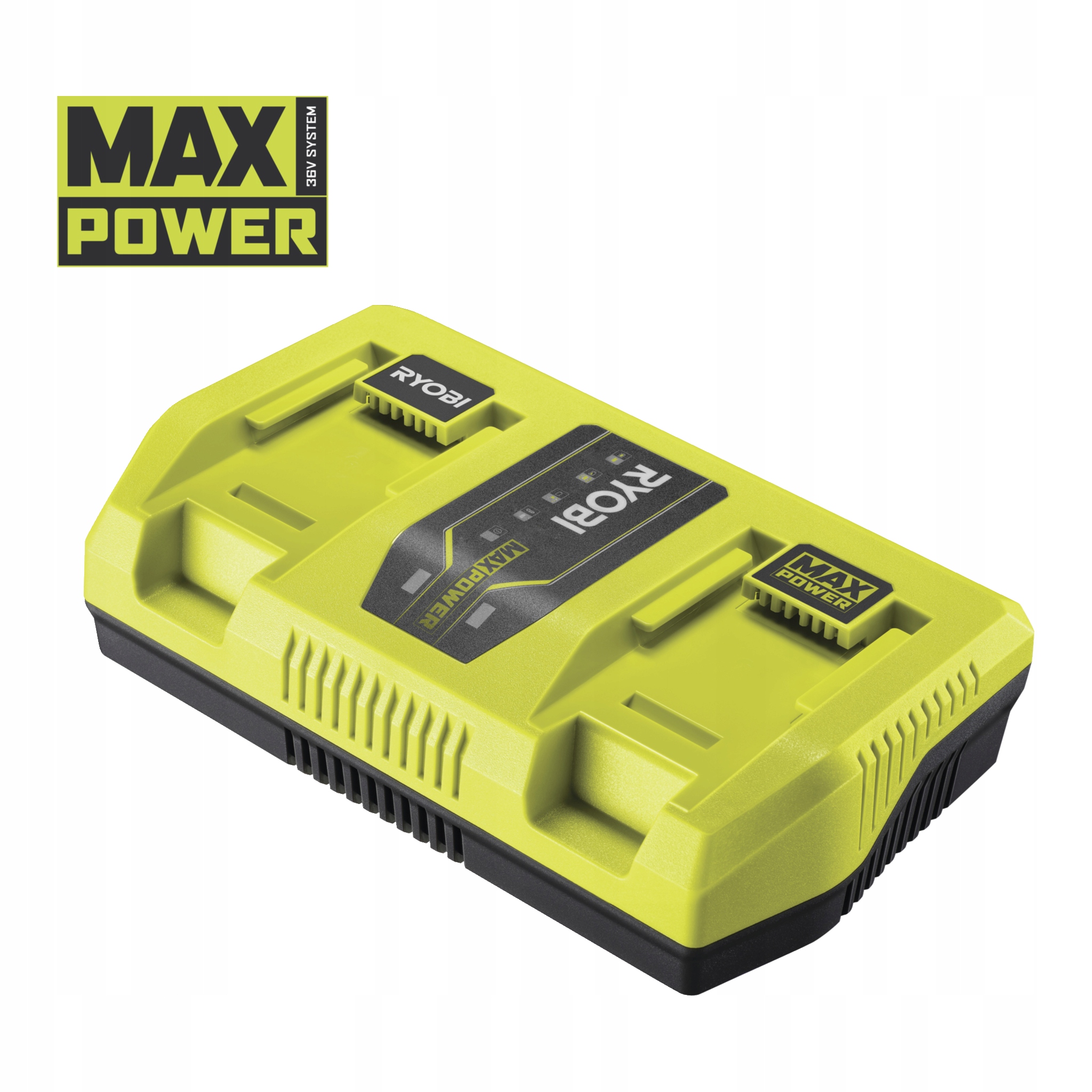 Podwójna ładowarka do akumulatora 36 V Ryobi Max Power
