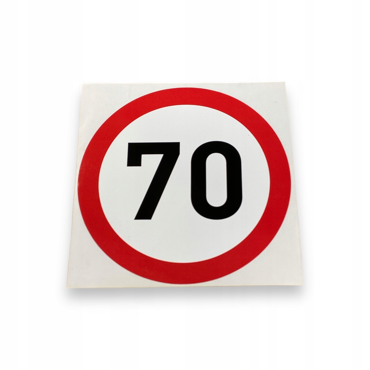 Naklejka Ograniczenie Prędkości 70 km/h 20 cm znak na naczepę przyczepę