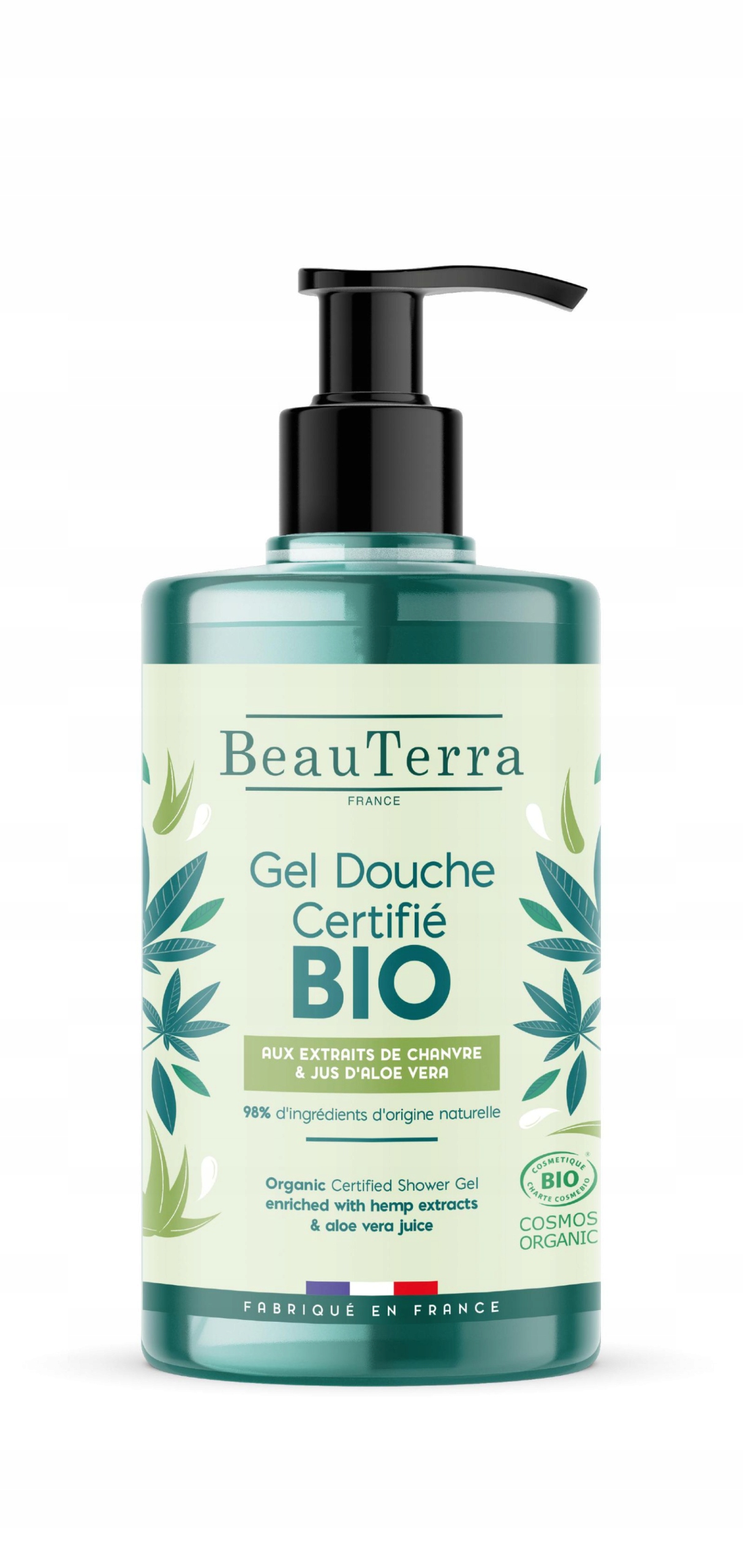 Beauterra Organický Sprchový Gel Bio S Konopím A Aloe Vera 750 ML
