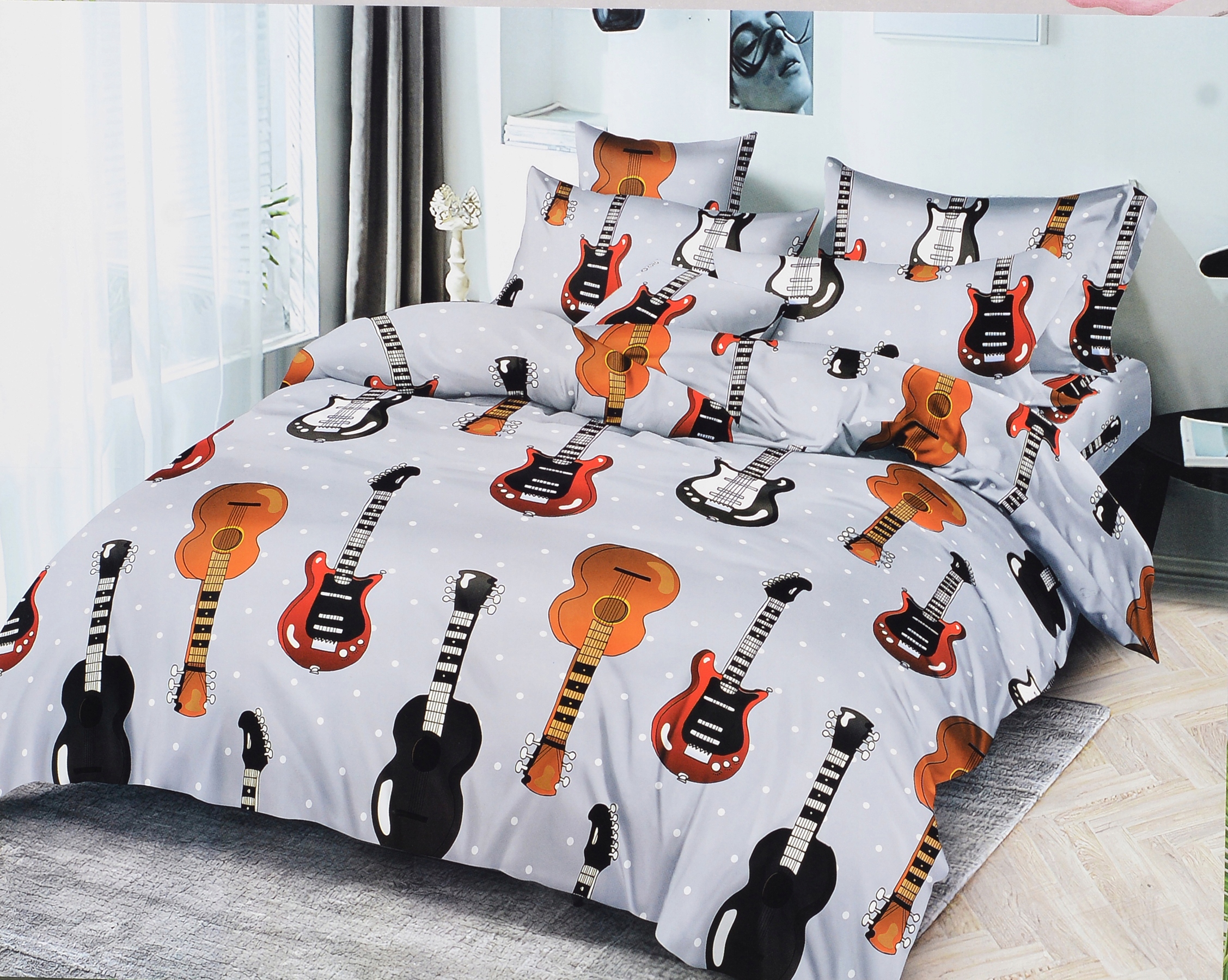 KOMPLET POŚCIELI TIK TOK 160X200 BAWEŁNA SATYNOWA +PRZEŚCIERADŁO KOLORY Stan opakowania oryginalne