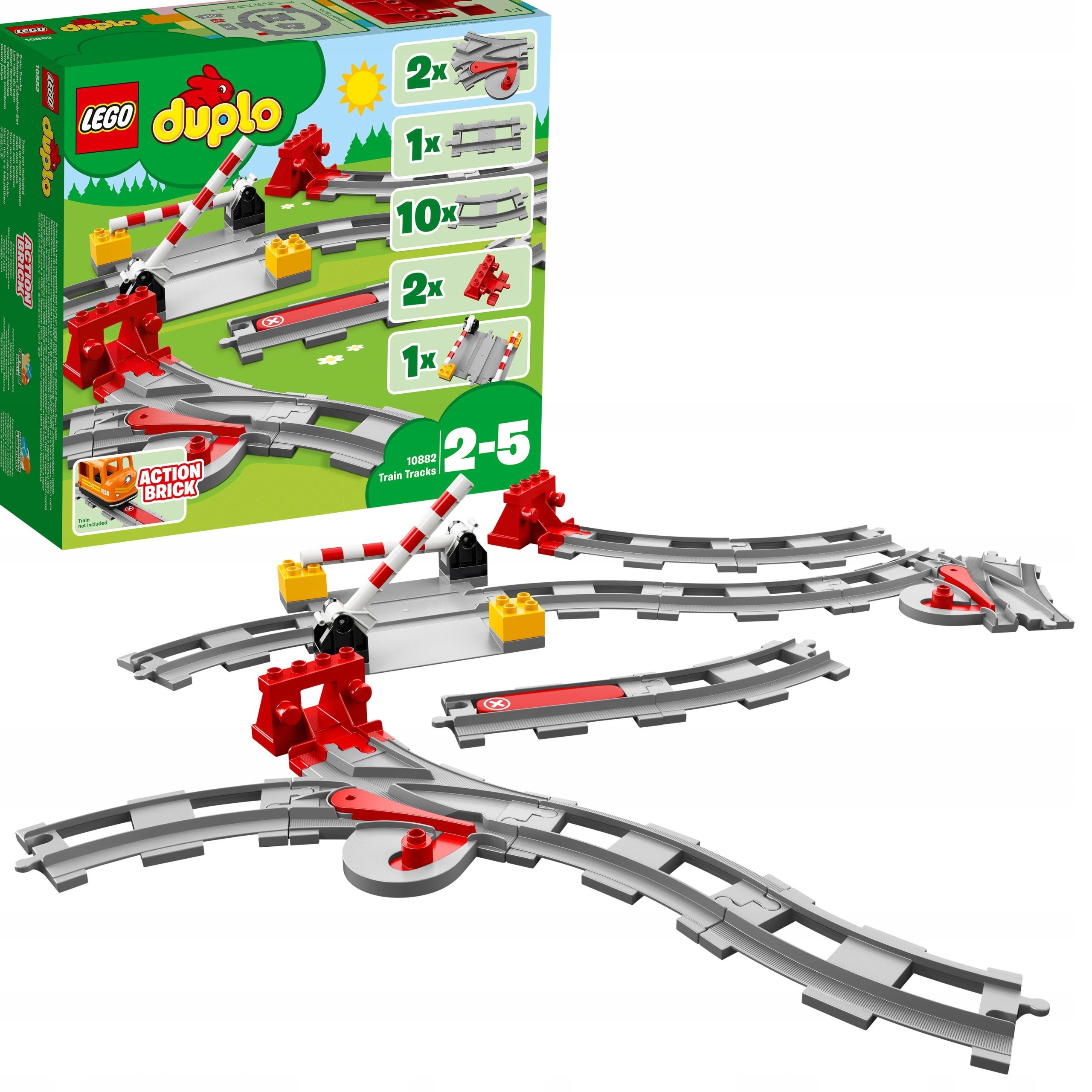 Lego 10882 Duplo Železniční koleje Ideální dárek pro malé děti Nové