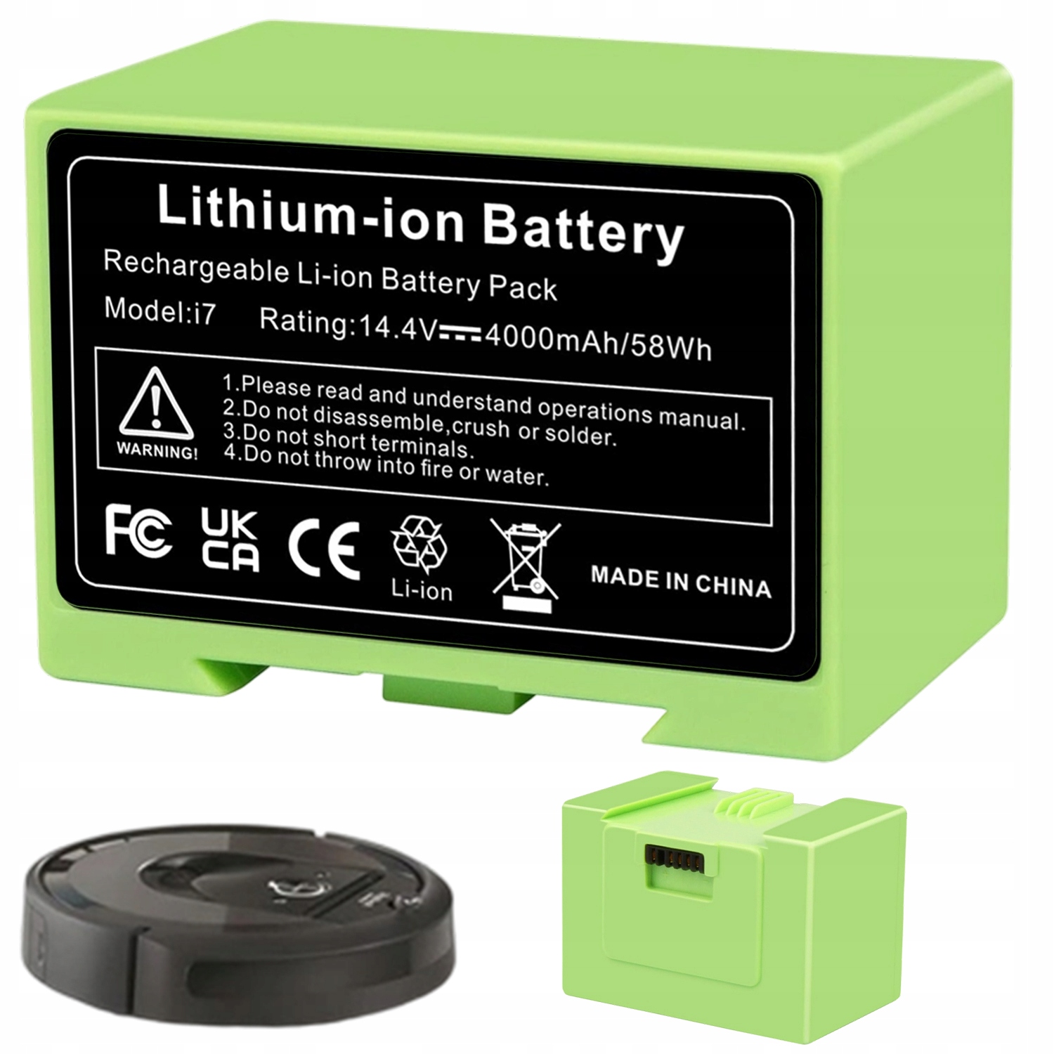 Náhradní Baterie Pro Robotický Vysavač Lithium-iontová 4000 Mah S I7 I3 I4