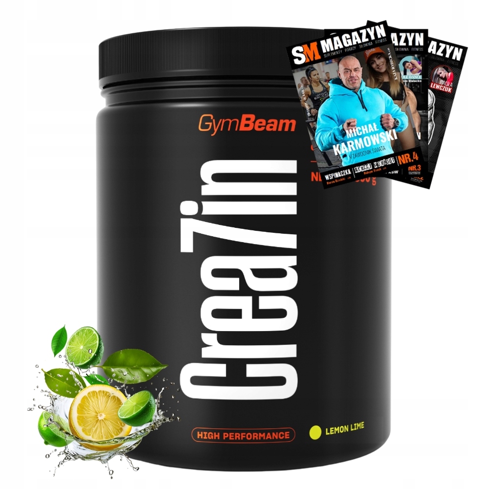 Gymbeam Kreatin CREA7IN 600 g Síla Monohydrát Jablečný Posilovna Creatine