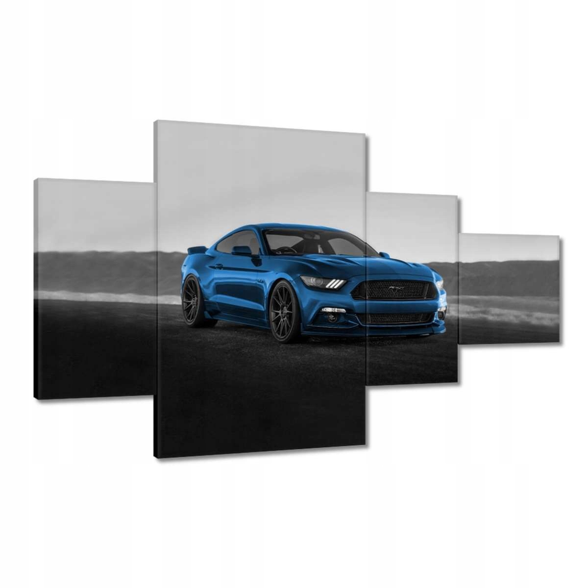 Obrazy 130x80 Modrý Ford Mustang