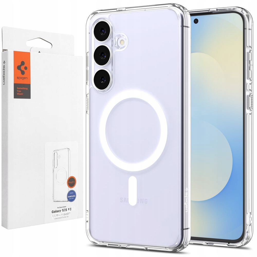 Spigen Ultra Hybrid Pouzdro MagSafe pro Samsung Galaxy S25 Fe, kryt