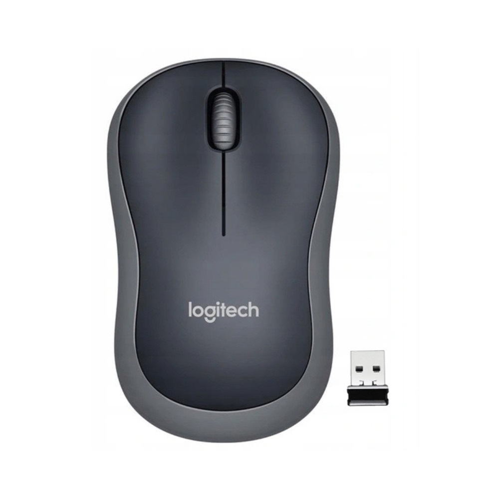 Logitech M185, mysz bezprzewodowa, szary/czarny