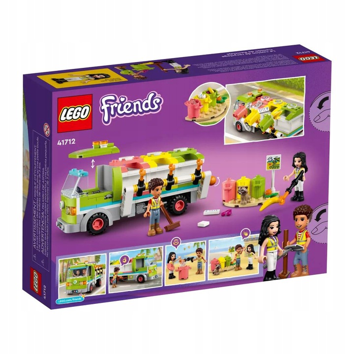 LEGO FRIENDS CIĘŻARÓWKA RECYKLINGOWA ZESTAW 41712 Marka LEGO