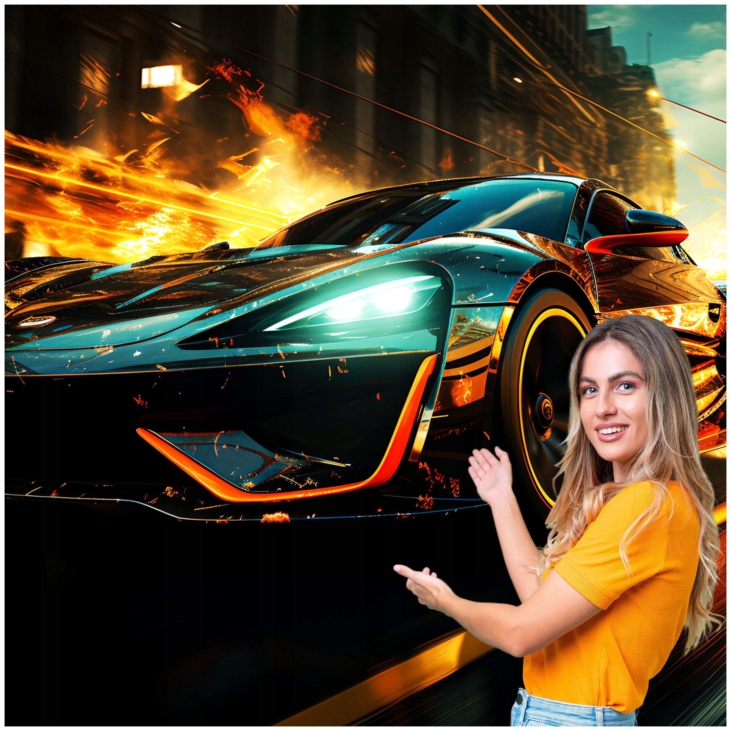 3D fototapeta pre mládež Auto Motocykel 490x260 DMSM39F