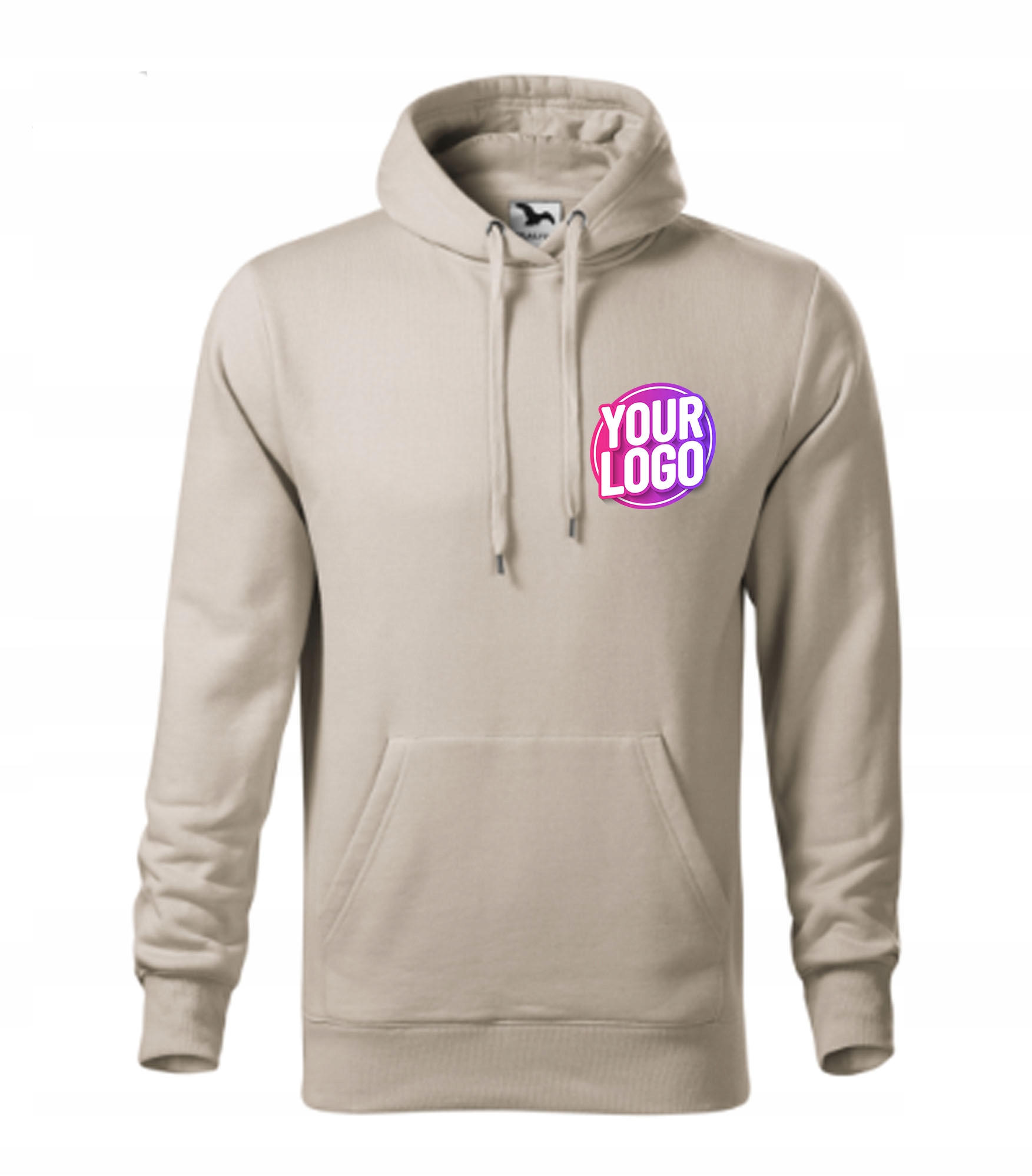 Bluza męska z kapturem z NADRUKIEM logo z dowolną kolorową grafiką 413