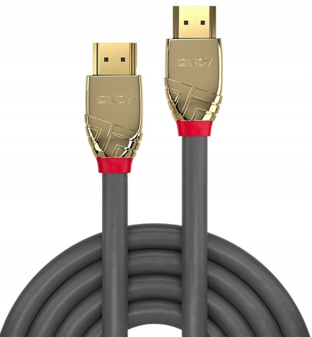 Kabel HDMI 2.0 4K UHD GOLD LINE 5m Lindy 37864 Stan opakowania oryginalne