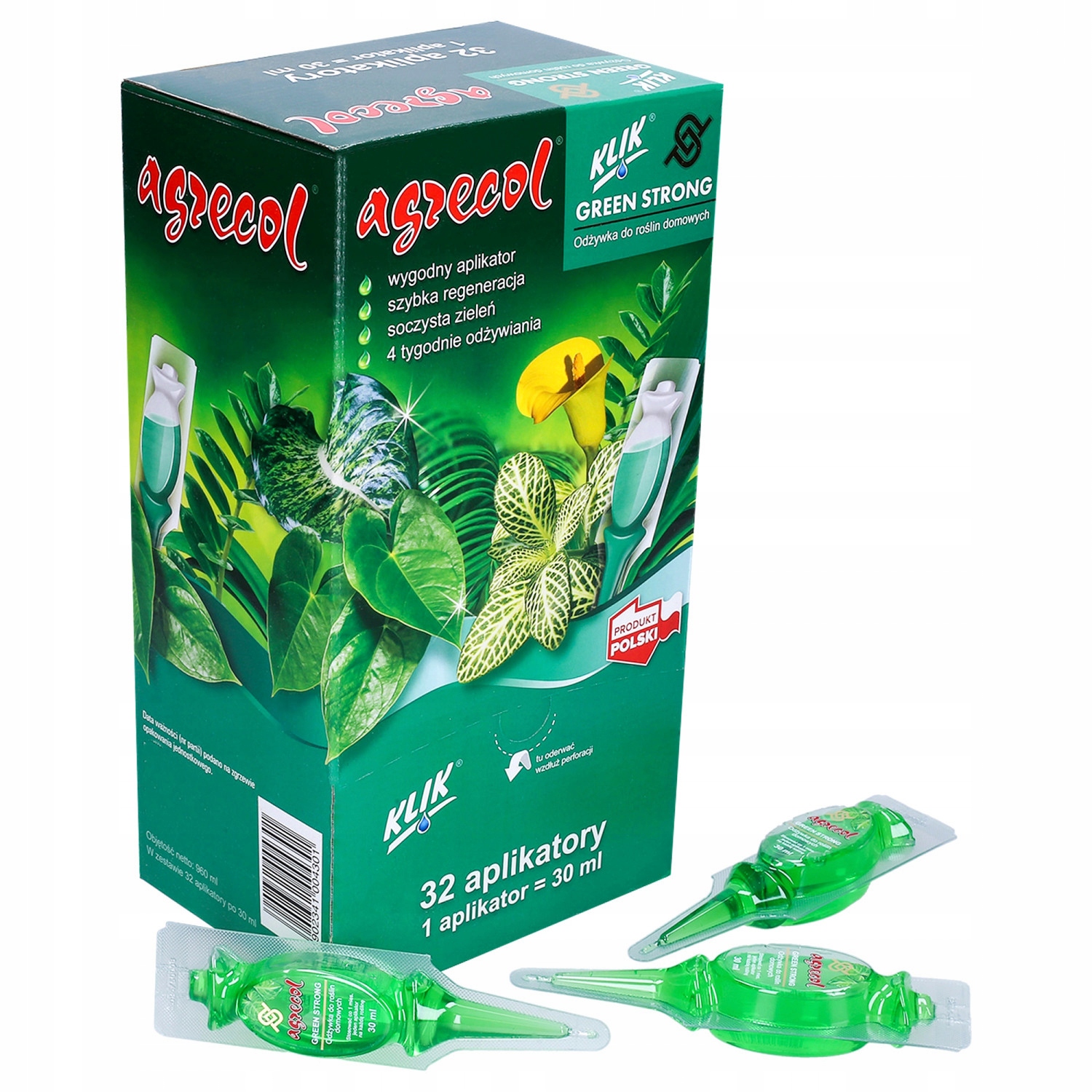 

Odżywka Roślin Doniczkowych Nawóz 32X30ML Agrecol
