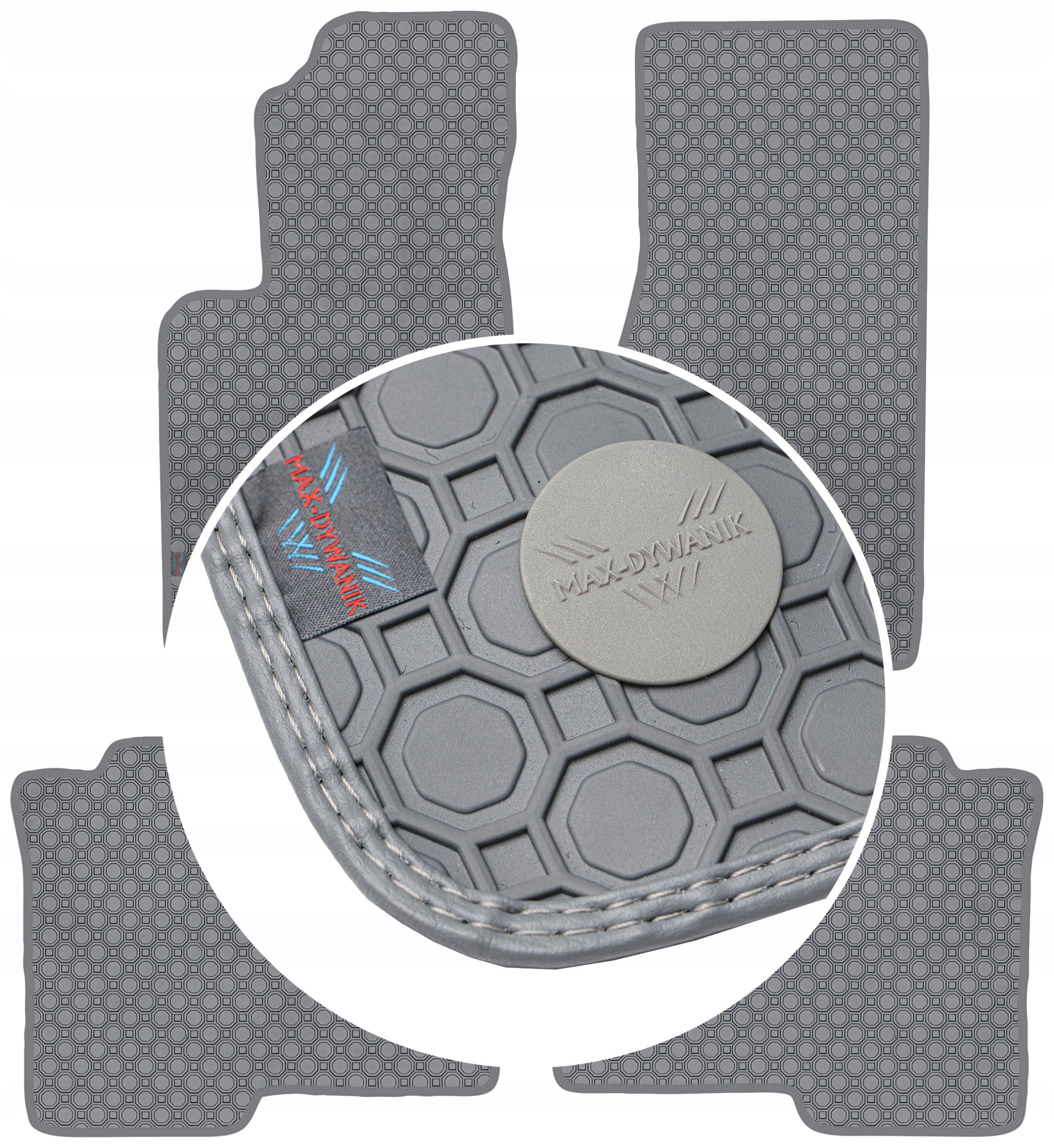 Jeep Commander 2006-2010 Koberce Popielate