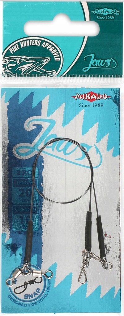 Przypon Mikado Tytanowy Jaws Strong 35cm 23kg 2szt